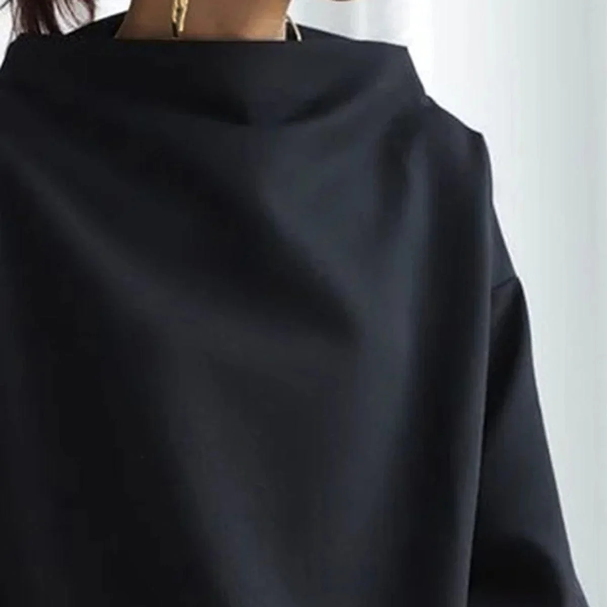 Chic Mock Neck Pullover for Women - Image 6
