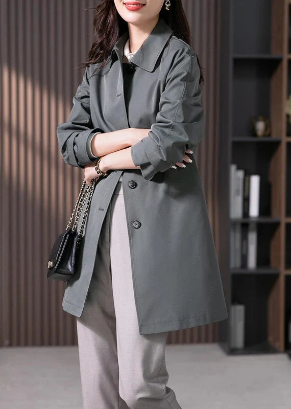 Classic Short Single Breasted Coat for Women - Image 4