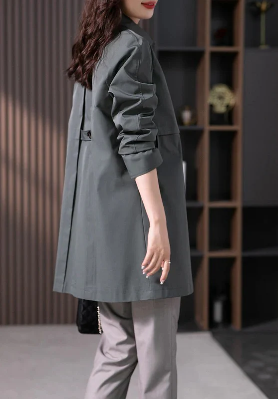 Classic Short Single Breasted Coat for Women - Image 7