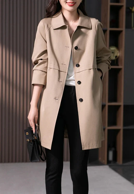 Classic Short Single Breasted Coat for Women - Image 8