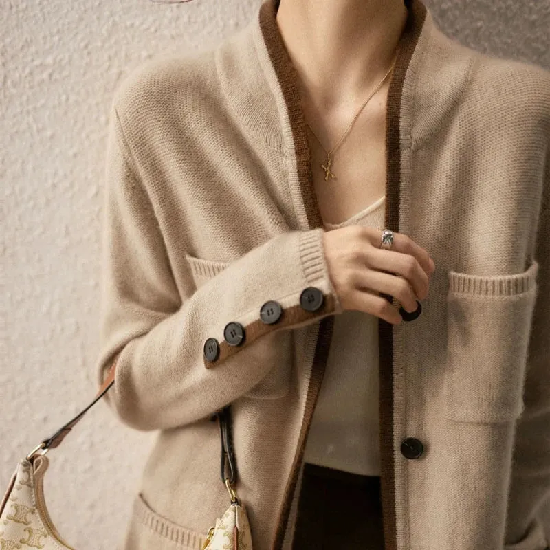 Elegant Buttoned Knit Cardigan for Women - Image 11