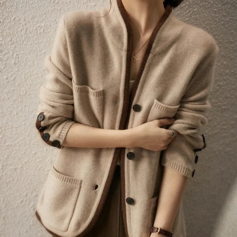 Elegant Buttoned Knit Cardigan for Women - Image 12