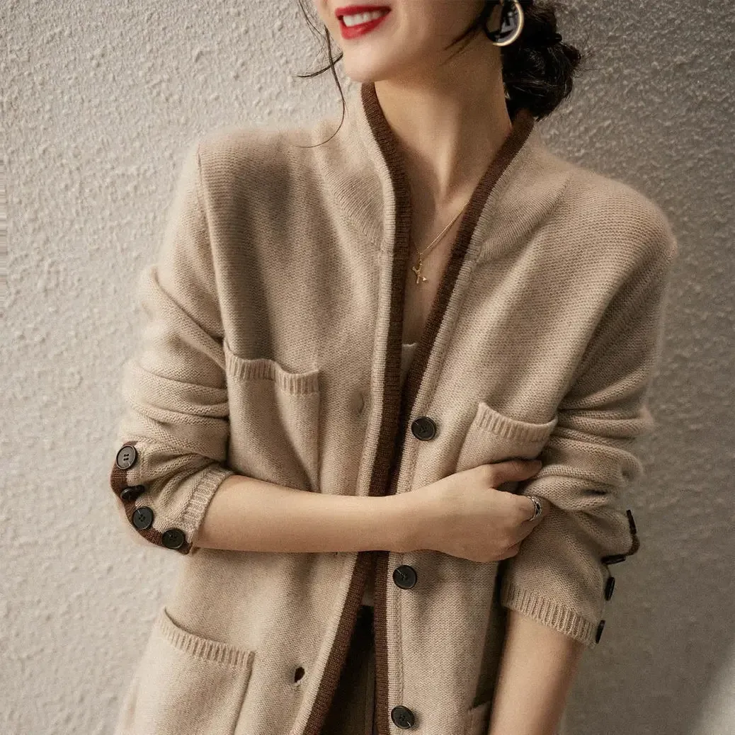 Elegant Buttoned Knit Cardigan for Women - Image 13