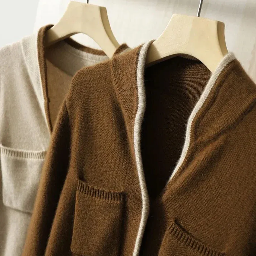 Elegant Buttoned Knit Cardigan for Women - Image 8