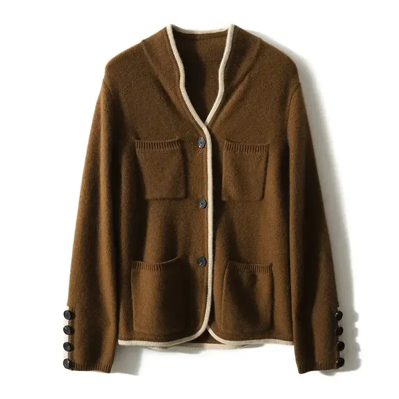 Elegant Buttoned Knit Cardigan for Women - Image 9
