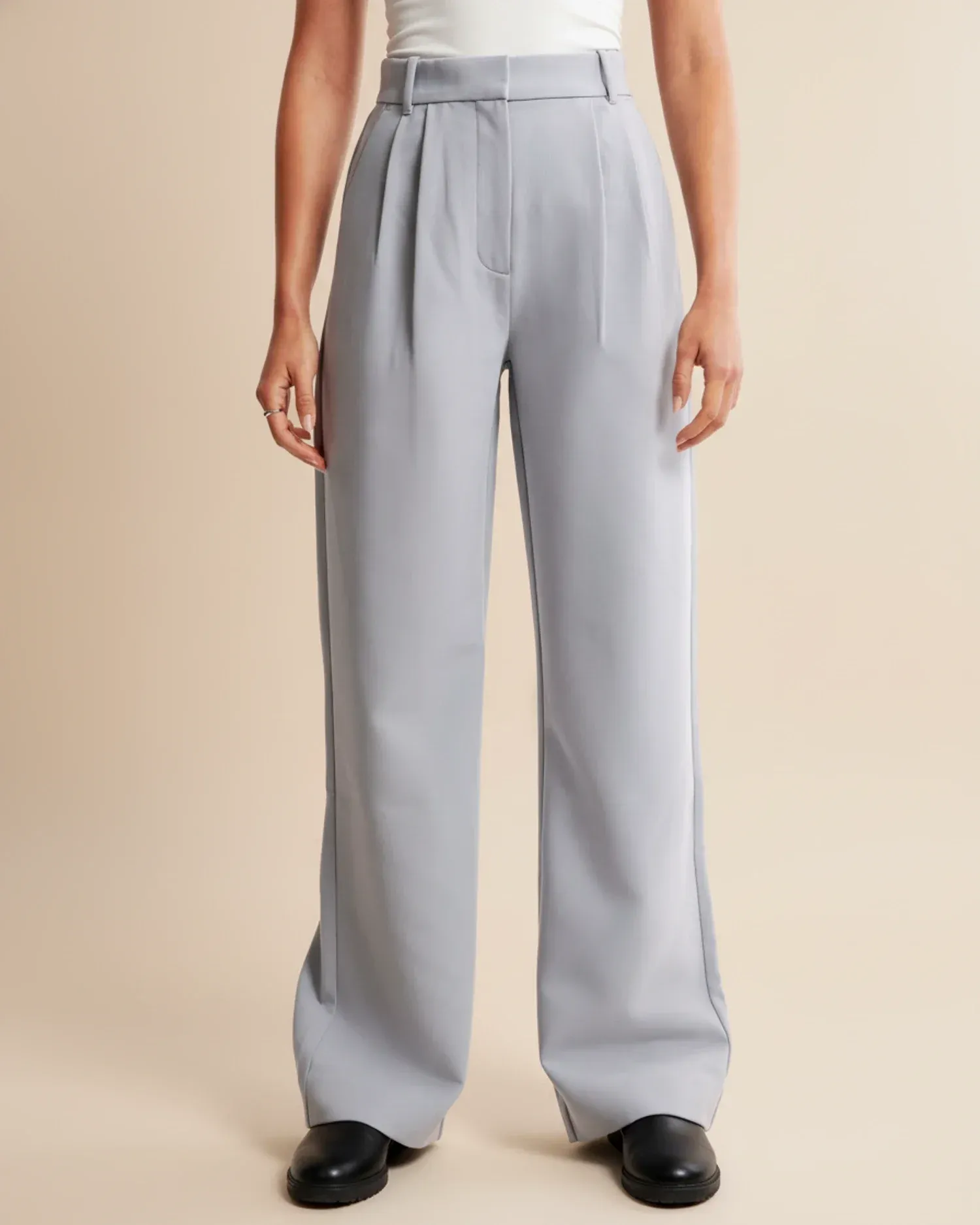 High Waist Wide Leg Trousers for Women - Image 15