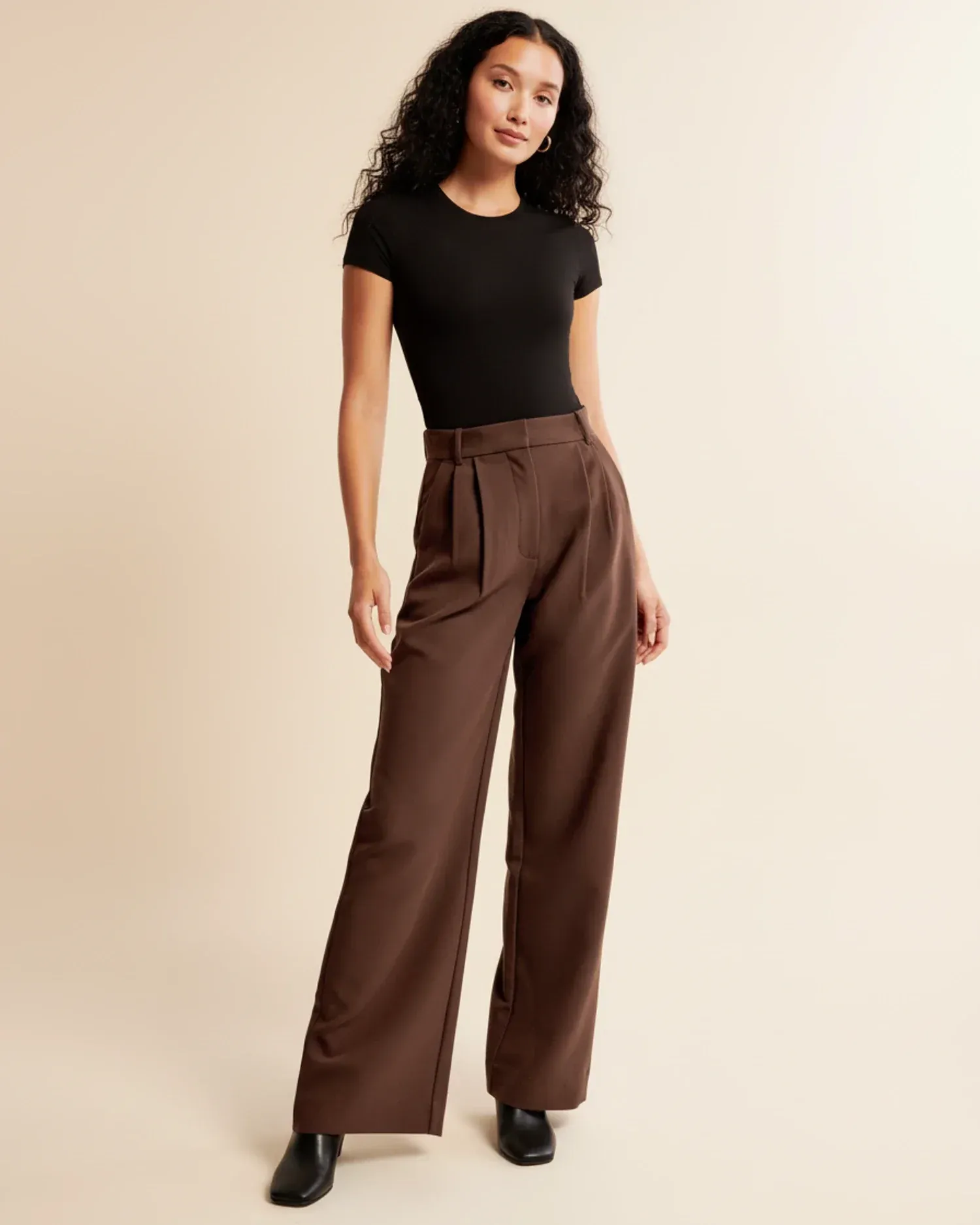 High Waist Wide Leg Trousers for Women - Image 17