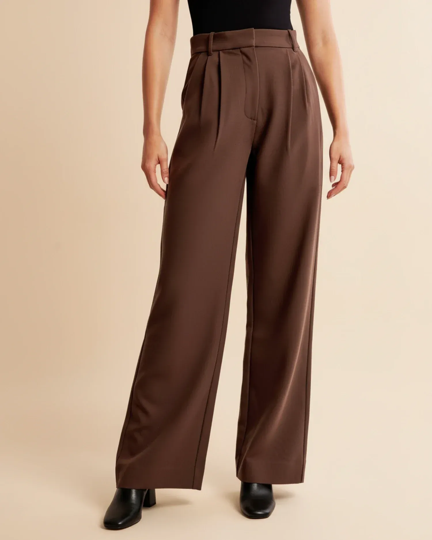 High Waist Wide Leg Trousers for Women - Image 18