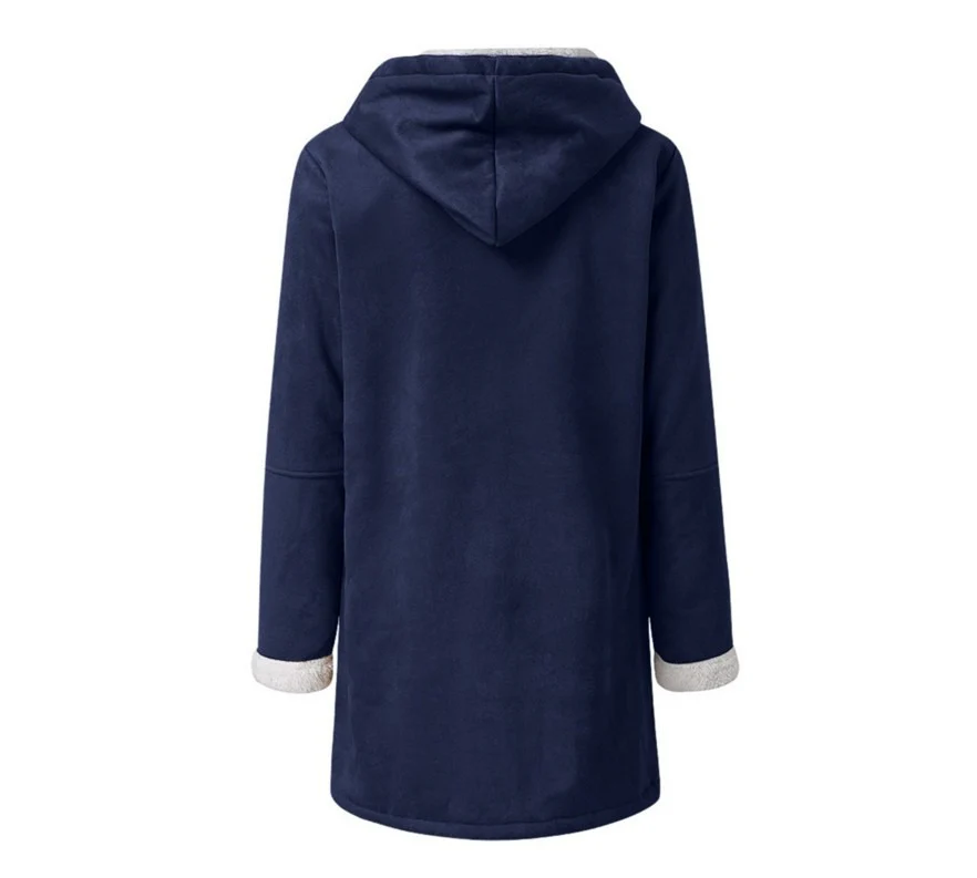Hooded Wool Blend Lined Coat for Women - Image 12