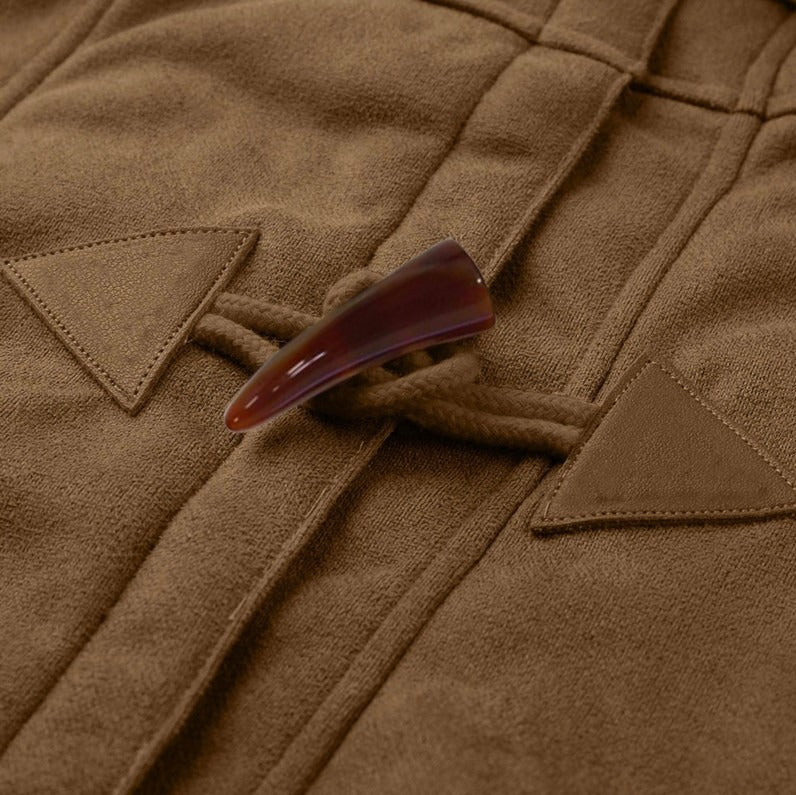 Hooded Wool Blend Lined Coat for Women - Image 8