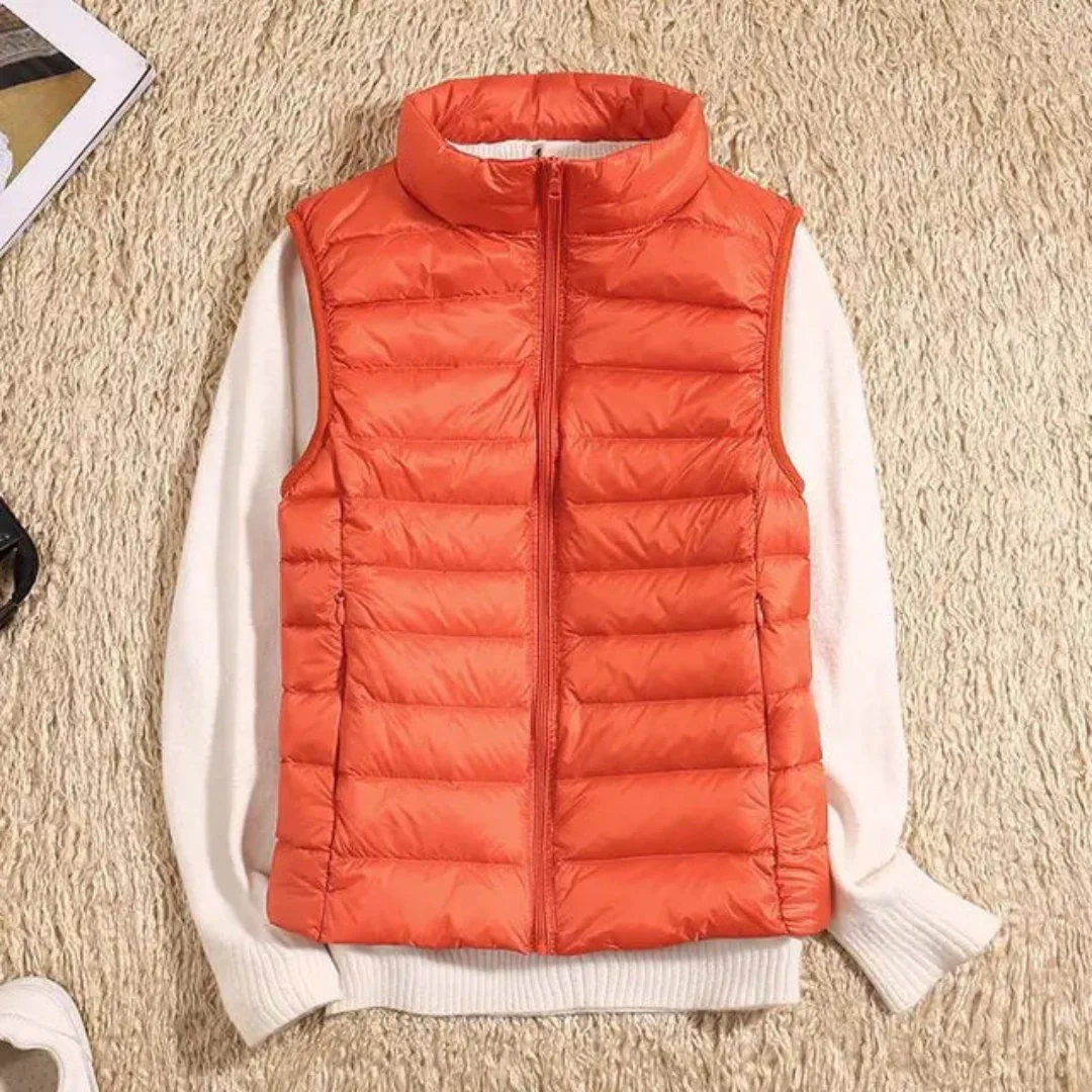 Lightweight Quilted Sleeveless Puffer Vest for Women - Image 10