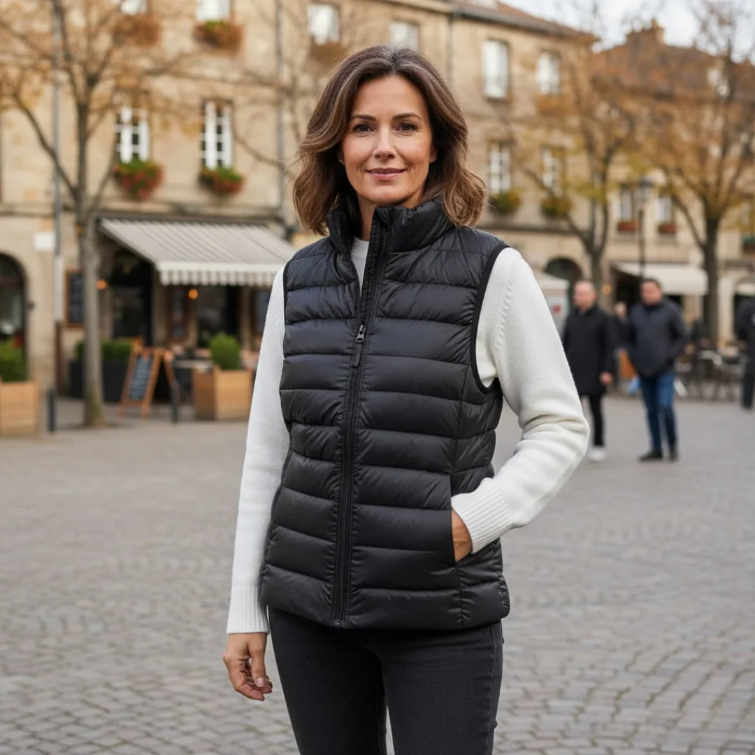 Lightweight Quilted Sleeveless Puffer Vest for Women - Image 15