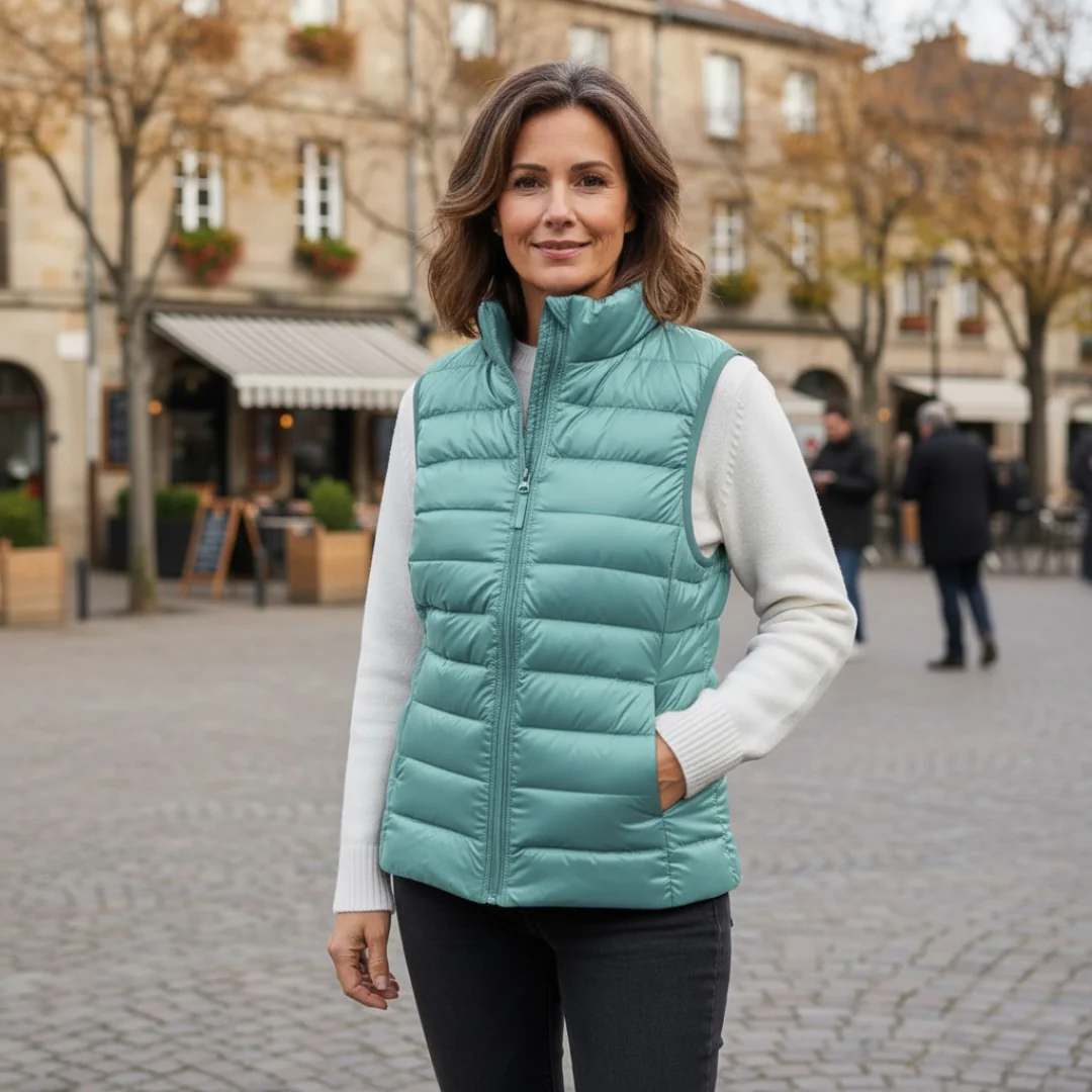 Lightweight Quilted Sleeveless Puffer Vest for Women - Image 16