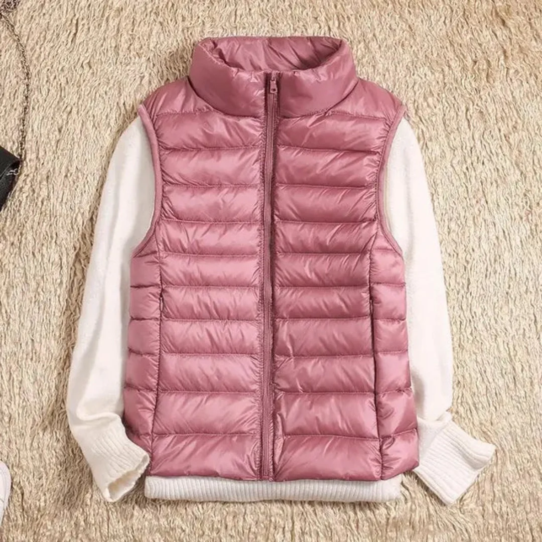 Lightweight Quilted Sleeveless Puffer Vest for Women - Image 6