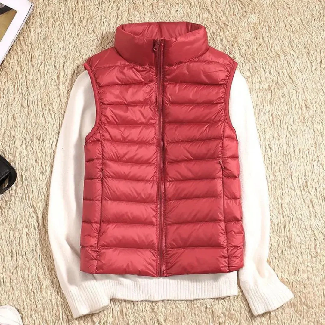 Lightweight Quilted Sleeveless Puffer Vest for Women - Image 8