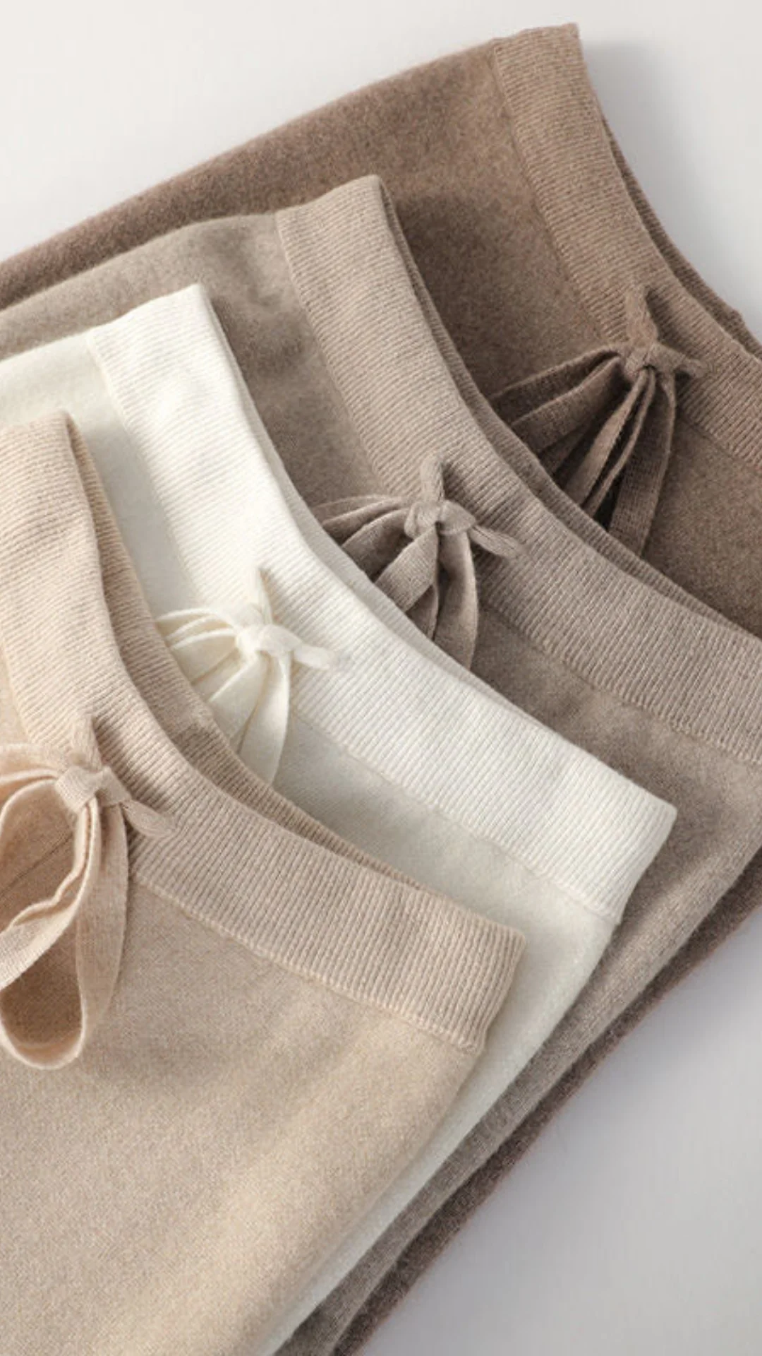 Soft Wide Leg High Waist Knit Lounge Pants for Women - Image 13
