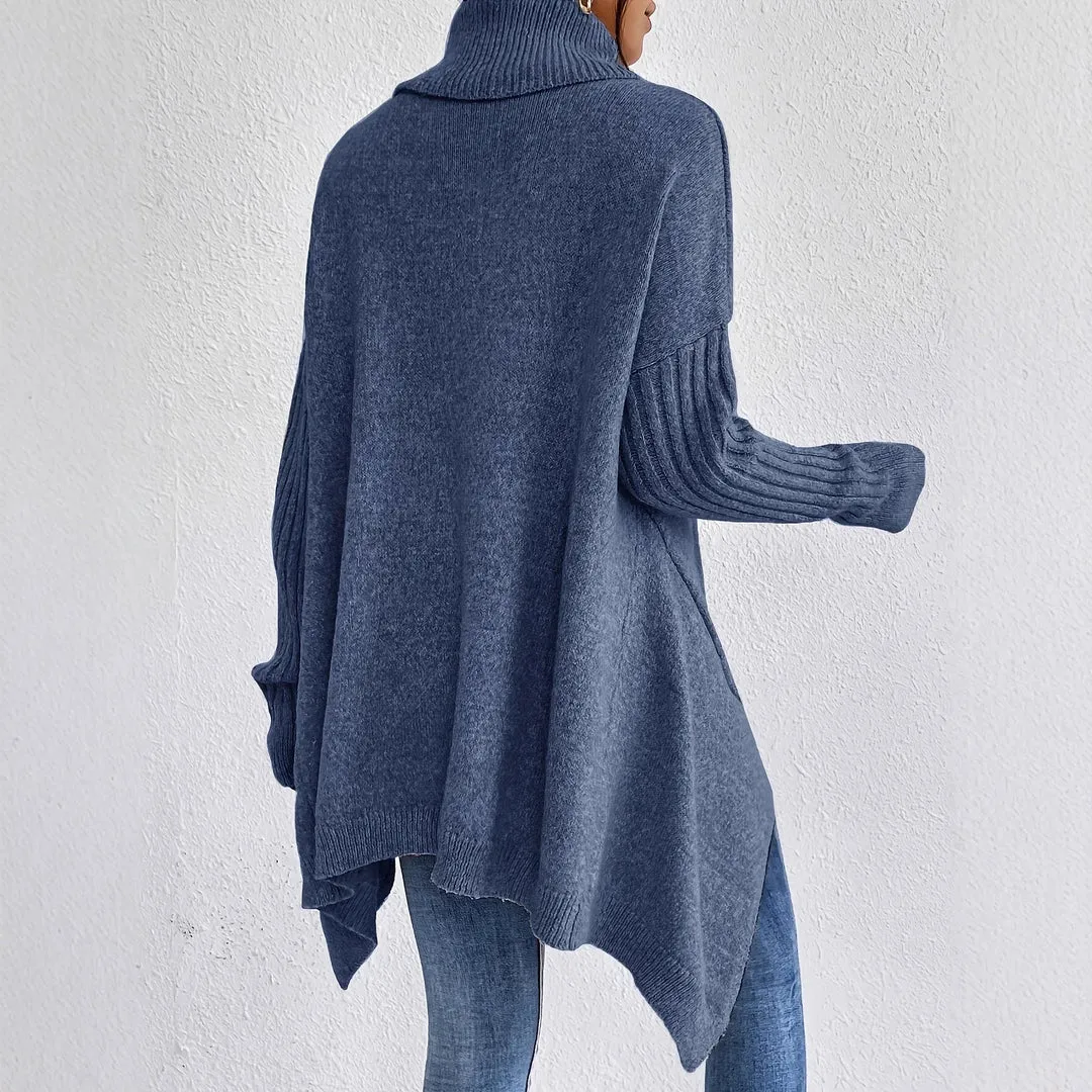 Warm Oversized Turtleneck Sweater for Women - Image 3