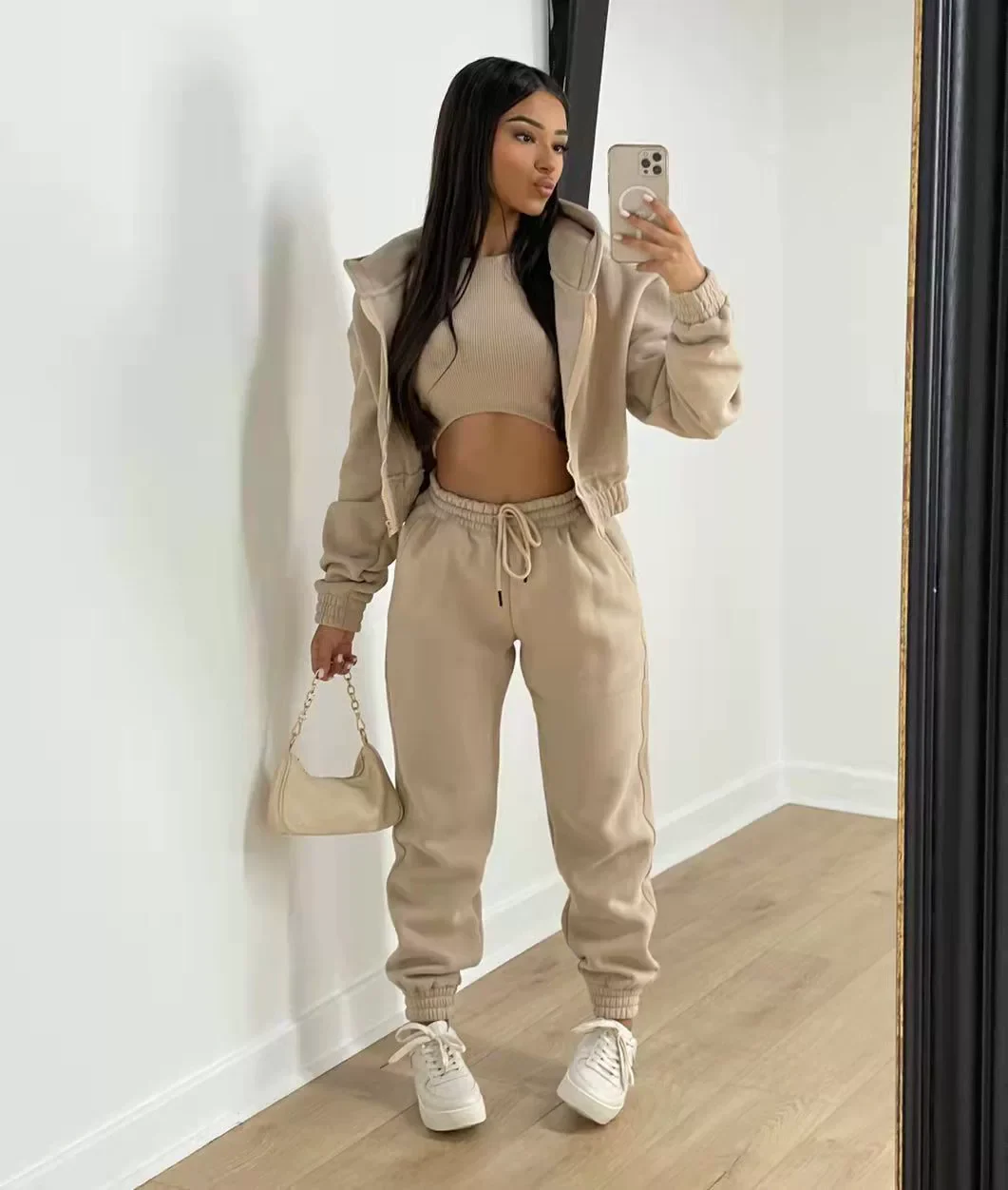 Women’s Casual Three Piece Tracksuit Set - Image 7