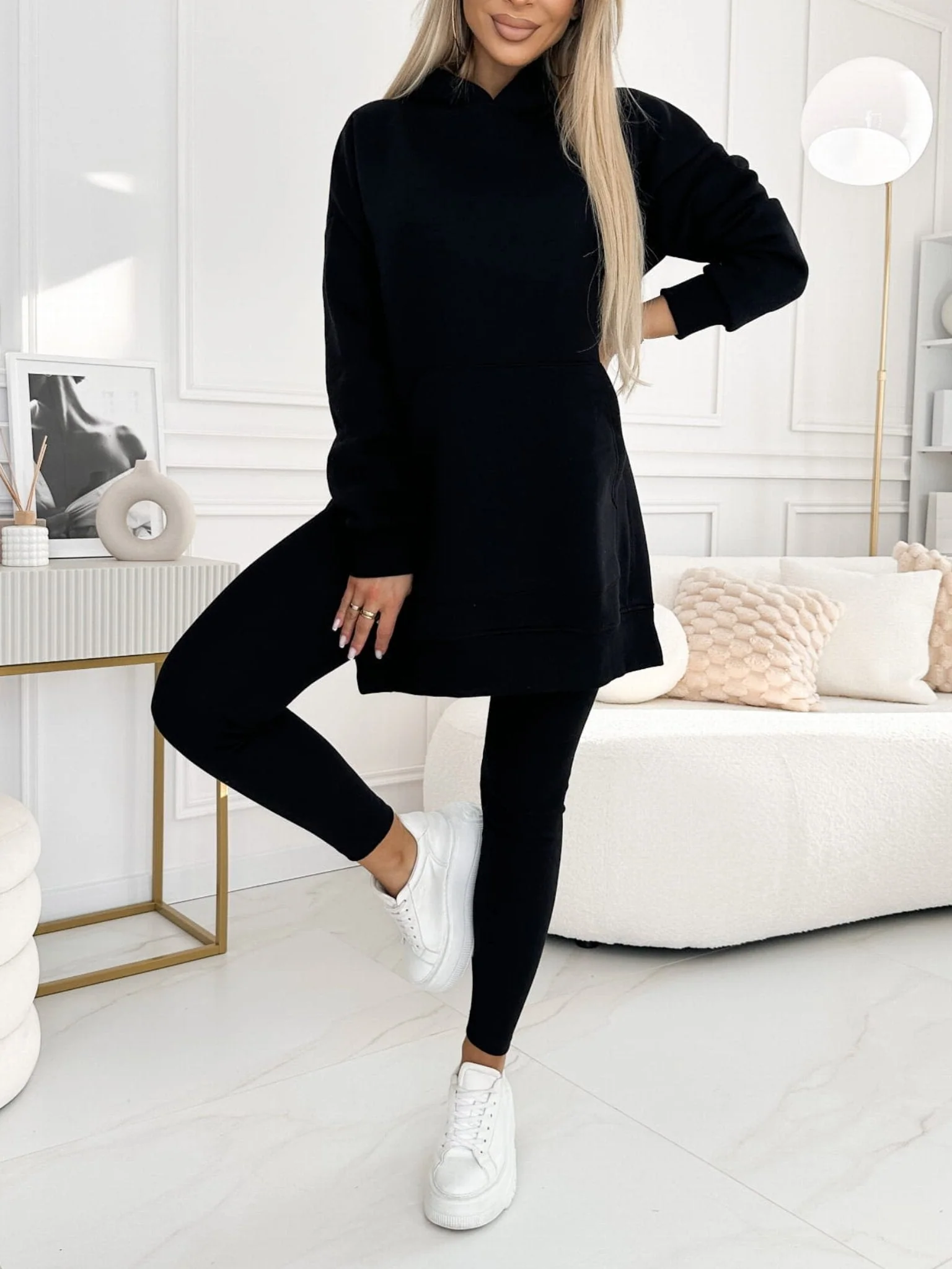 Women’s Comfortable Oversized Hoodie and Legging Set - Image 6