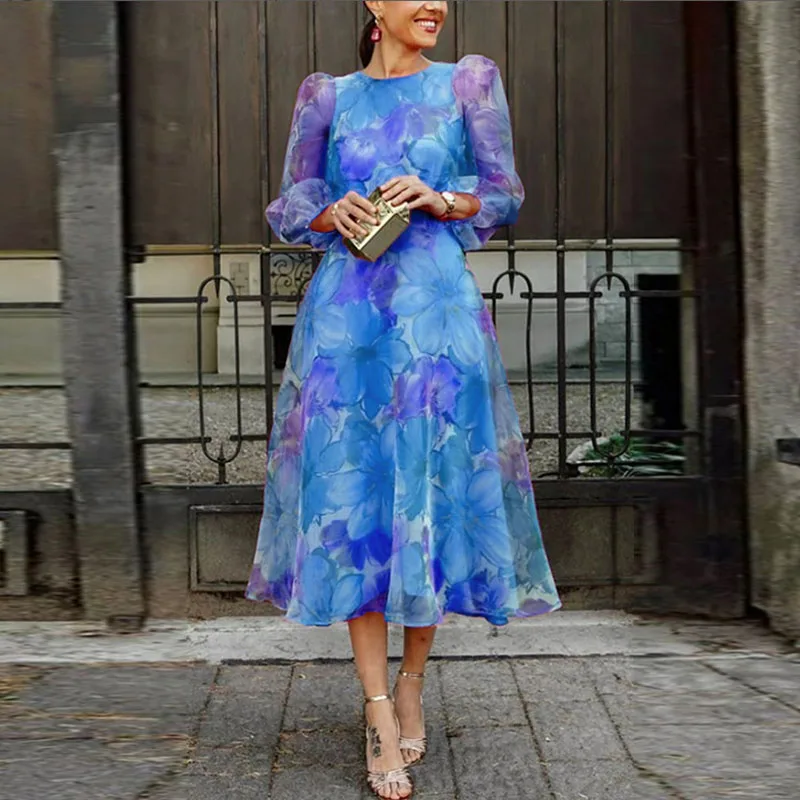 Women’s Floral Formal Wedding Guest Dress - Image 3