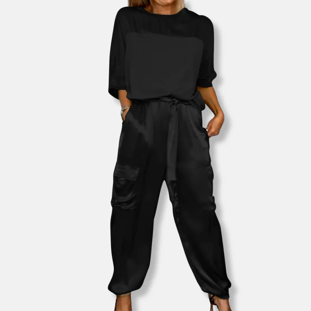 Women’s Relaxed Fit Two Piece Loungewear Set - Image 6