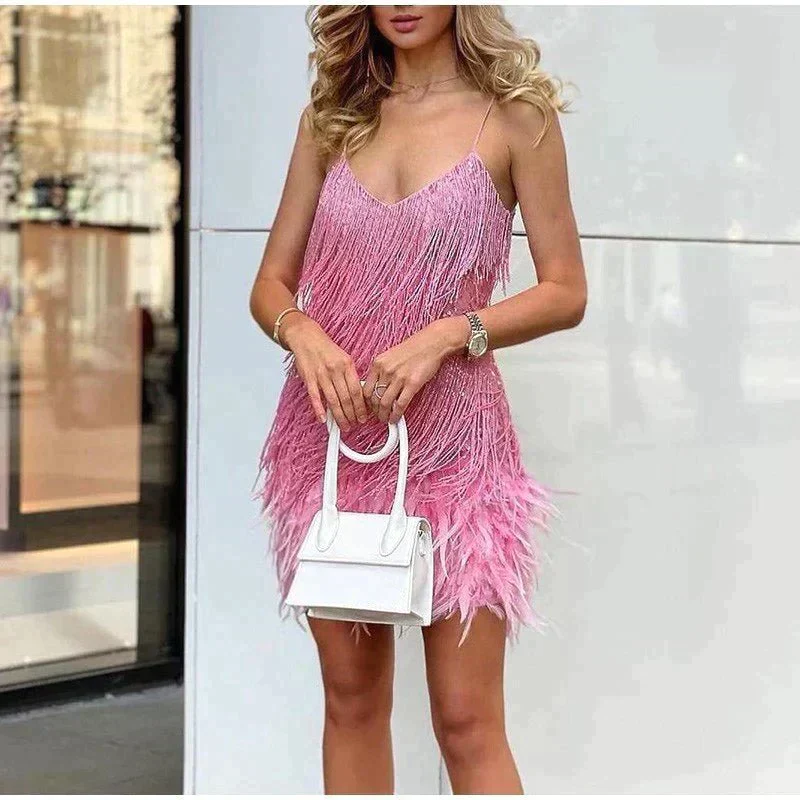 Women’s Sequin Bodycon Mini Cocktail Dress - Image 4