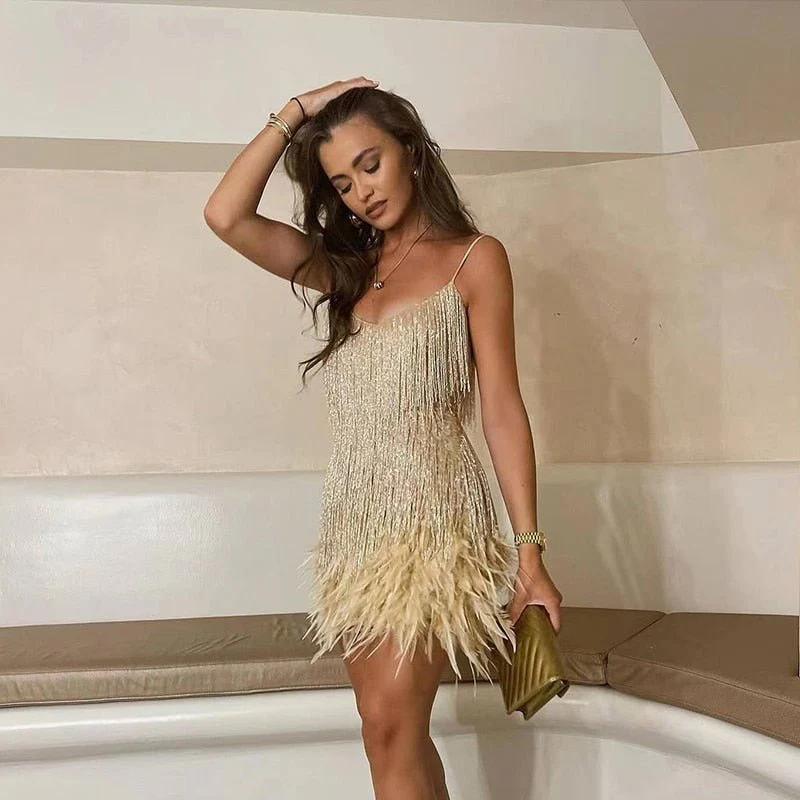 Women’s Sequin Bodycon Mini Cocktail Dress - Image 5