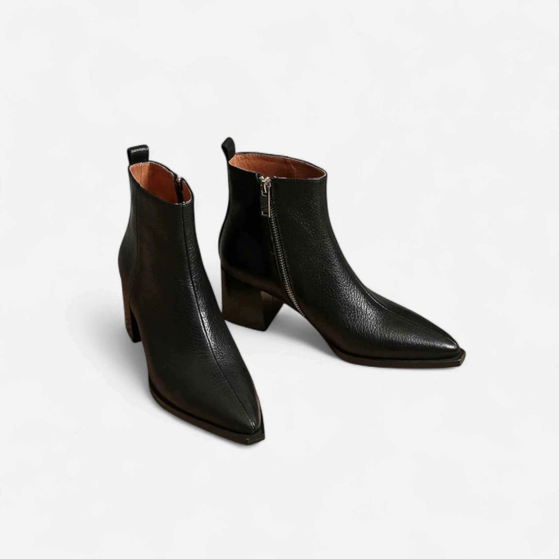 Women’s Sleek Pointed Toe Elegant Heel Ankle Boots - Image 3