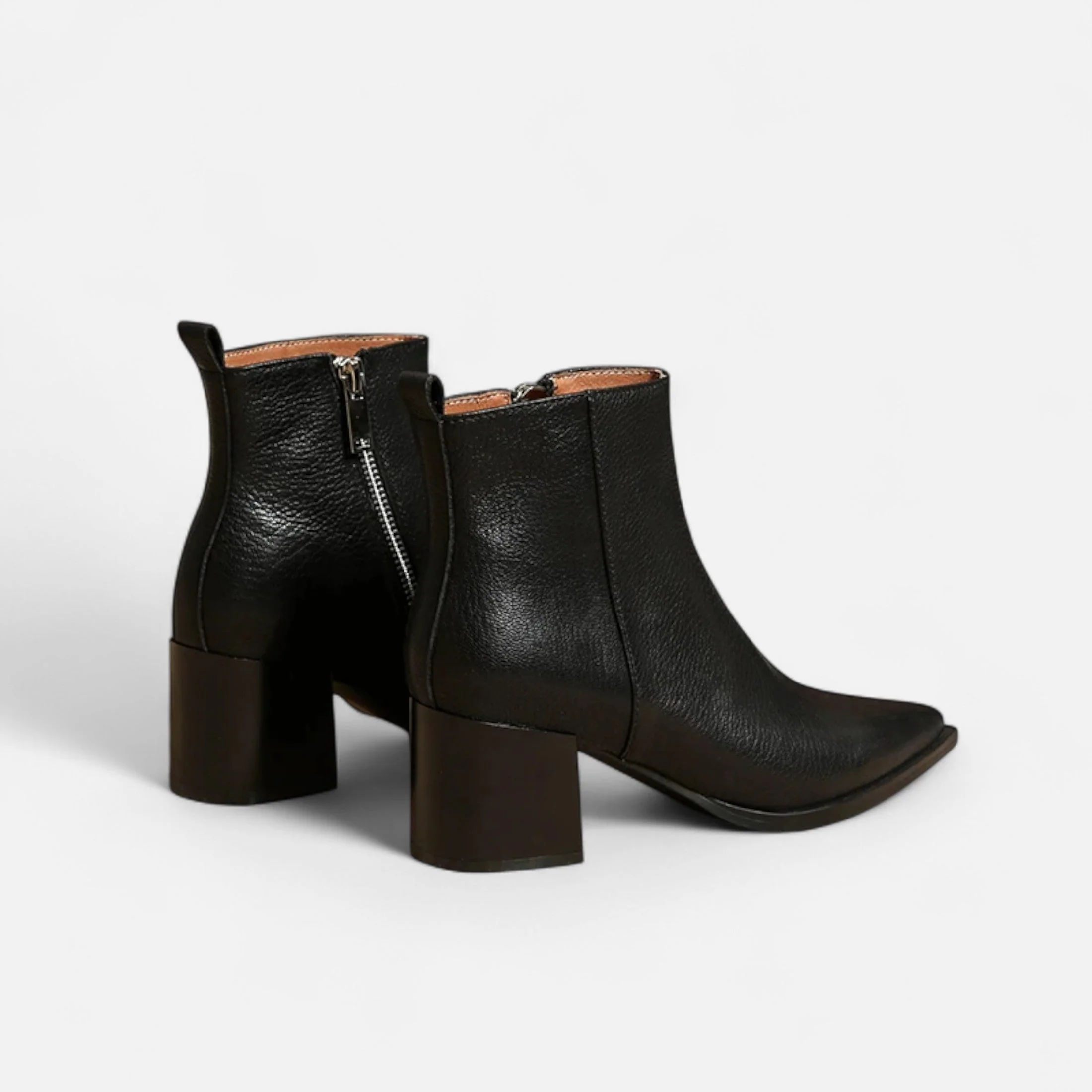 Women’s Sleek Pointed Toe Elegant Heel Ankle Boots - Image 4