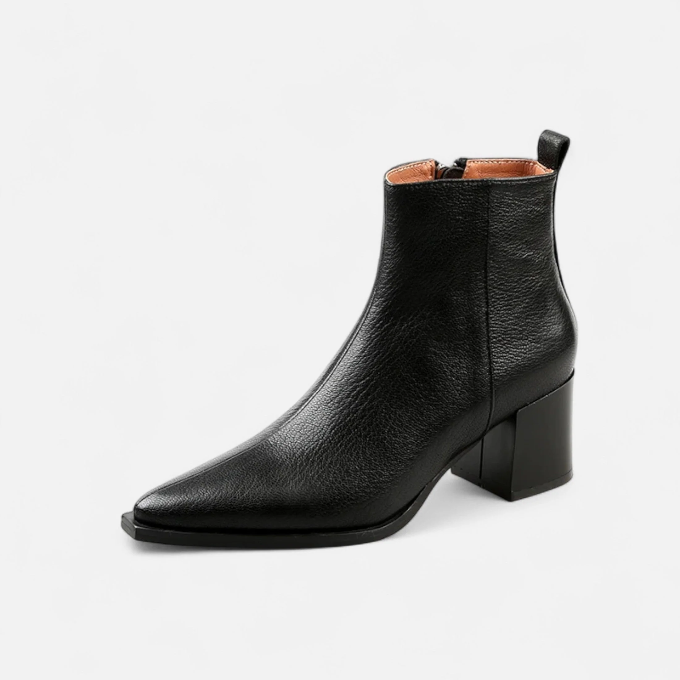 Women’s Sleek Pointed Toe Elegant Heel Ankle Boots - Image 5