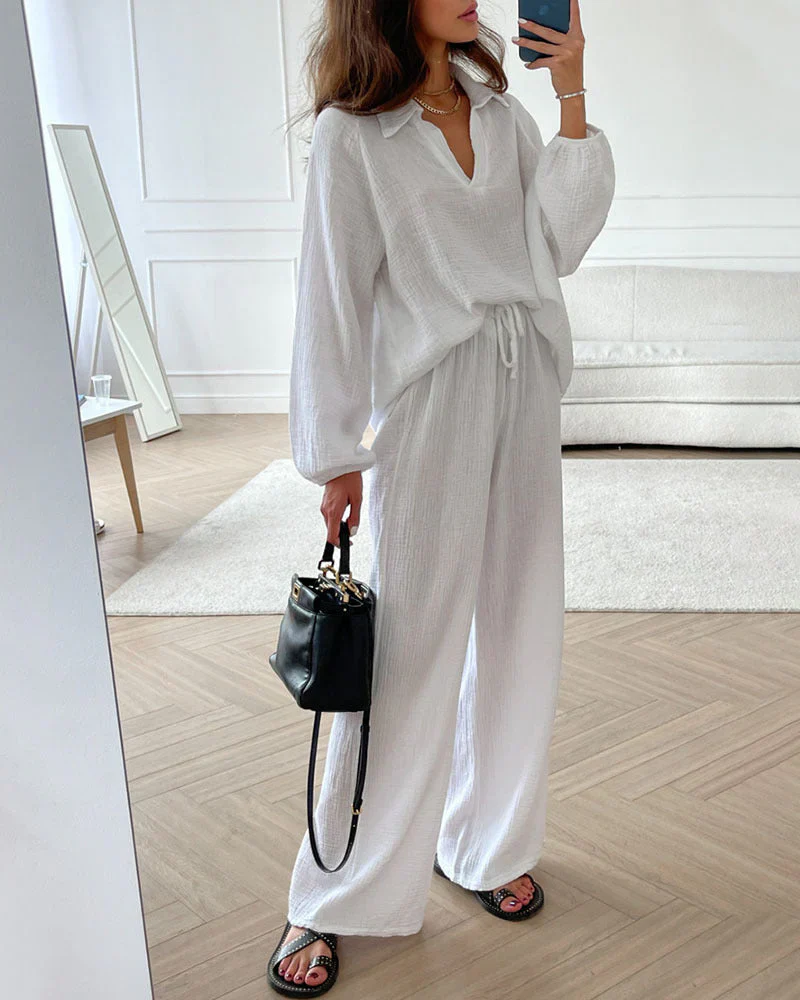 Women’s Casual Two-Piece Matching Loungewear Set - Image 7