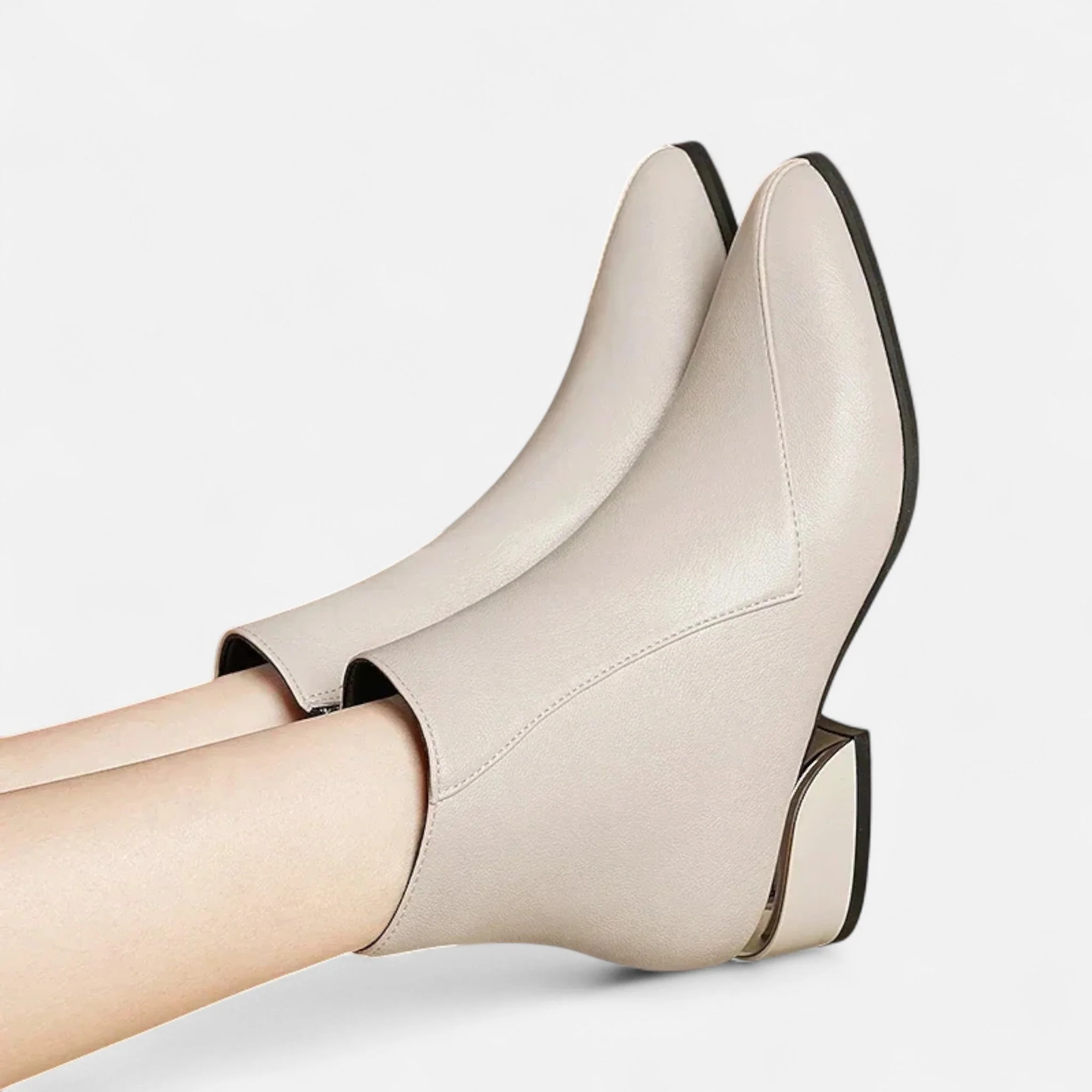 Women’s Classic Chunky Low Heel Ankle Boots - Image 5
