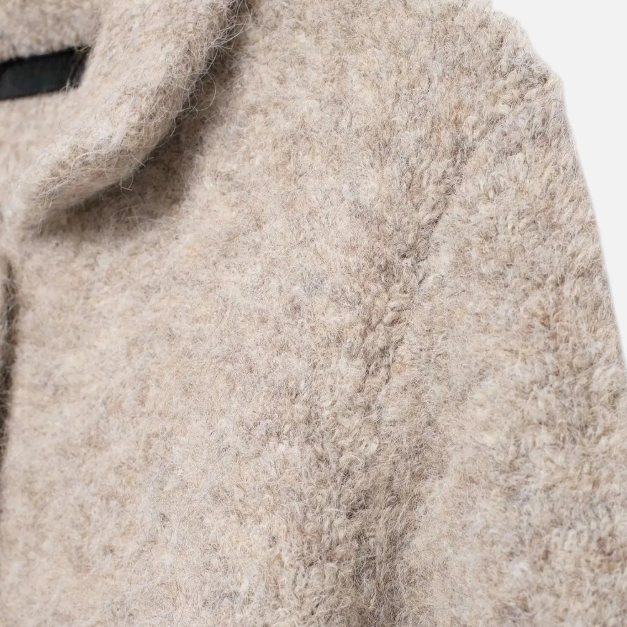 Women’s Elegant Beige Floral Button Front Cardigan - Image 3