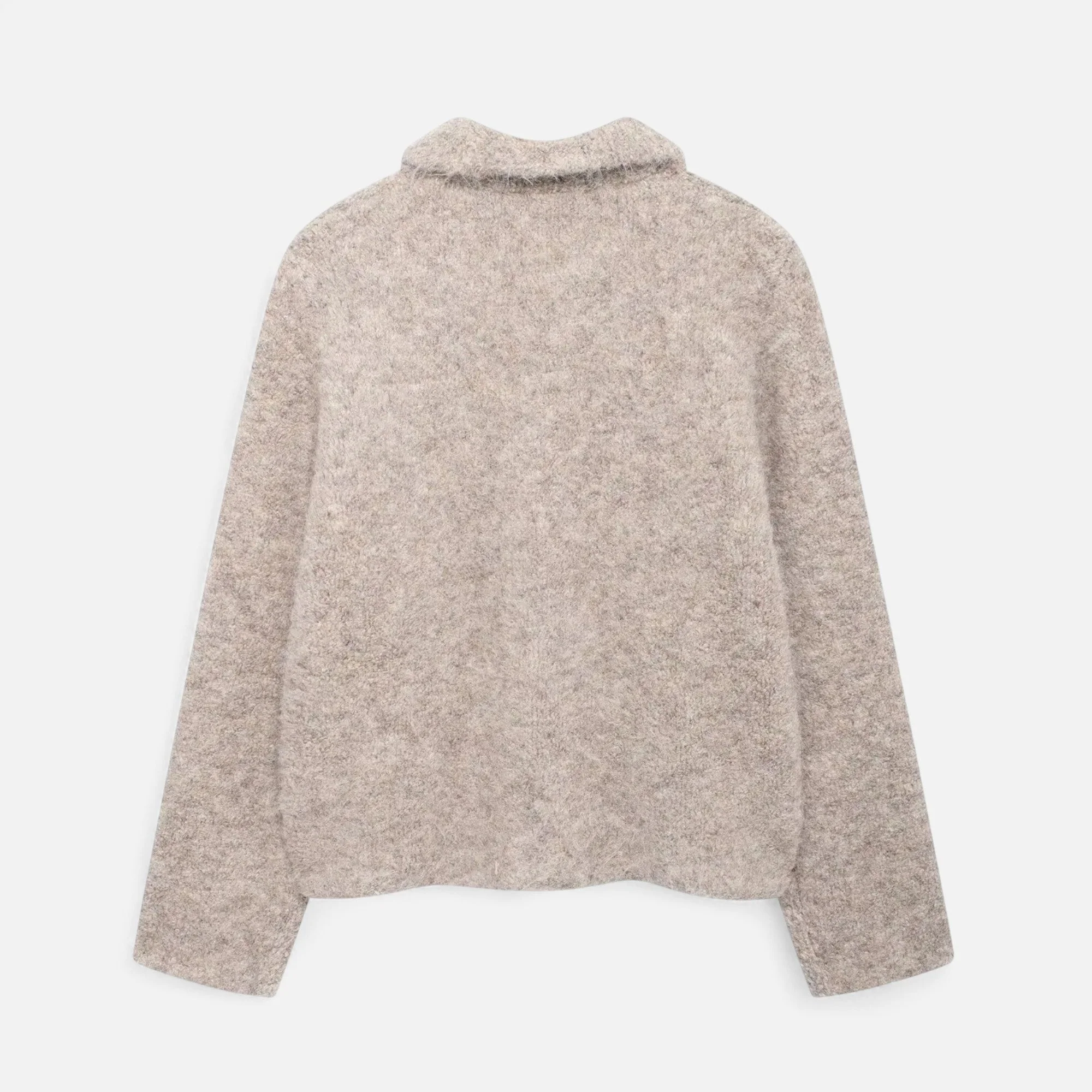 Women’s Elegant Beige Floral Button Front Cardigan - Image 6